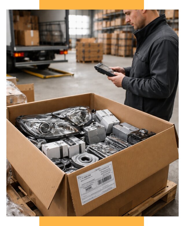 Доставка автозапчастей из Европы под ключ от 12671 р. | СетСервис-Кнм