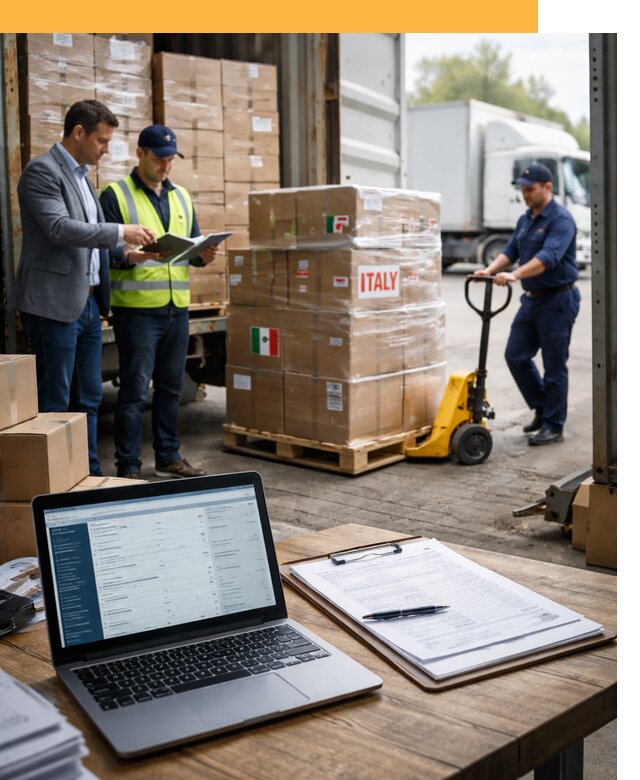 Доставка грузов из Италии: морские и авиаперевозки от 18247