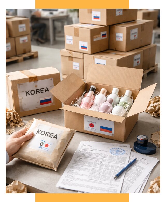 Доставка косметики из Кореи от 8616 р. под ключ | СетСервис-Кнм