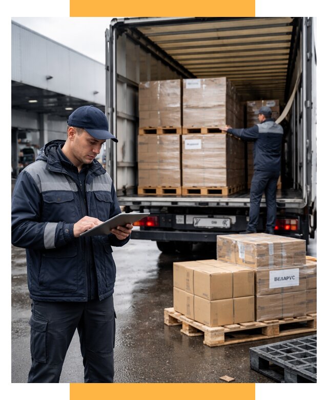 Доставка грузов из Беларуси от 15206 р. логистика СетСервис-Кнм