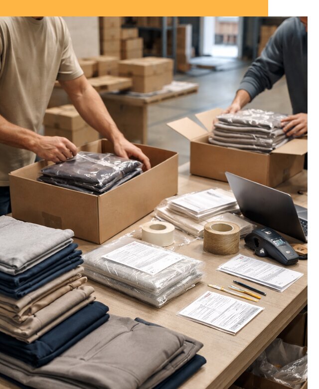 Перевозка одежды по миру от 7603 руб. с таможенным оформлением