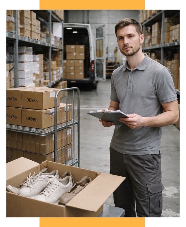 Доставка обуви из Китая и Турции от 4562 р. СетСервис-Кнм