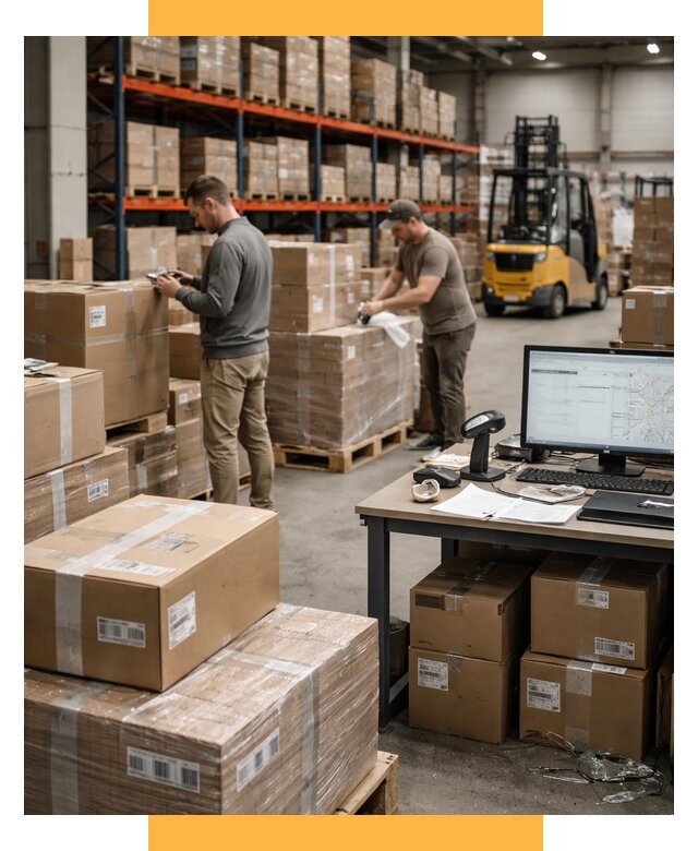 Склад консолидации в Европе от 6589 р., услуги СетСервис-Кнм